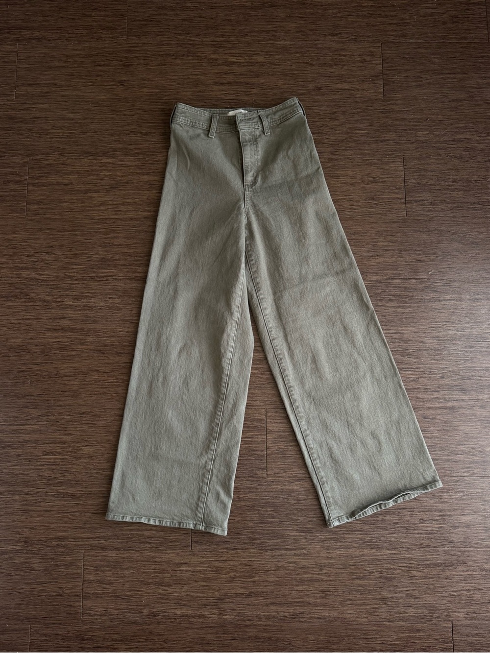 Universal Thread Wide-Leg Chinos in Olive Green